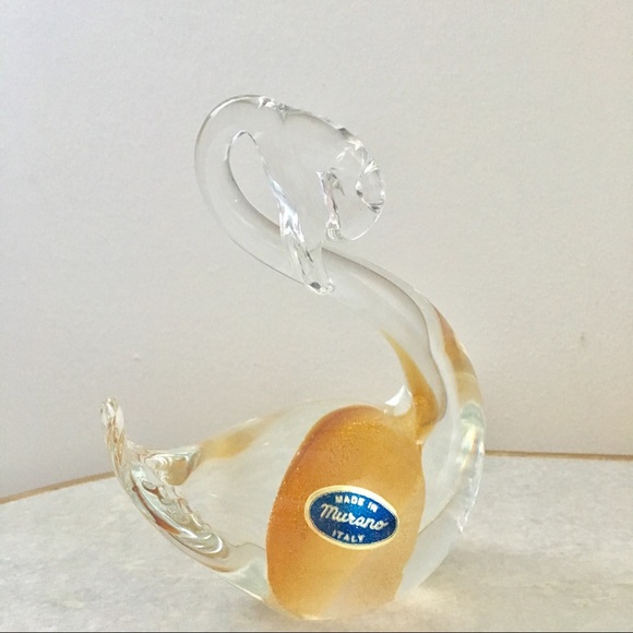 Murano Other - Vintage Murano glass swan figurine